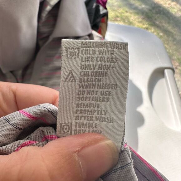 Bolle Striped Polo Shirt Women’s Short Sleeve V Neck‎ Golf Size Small - Picture 7 of 8